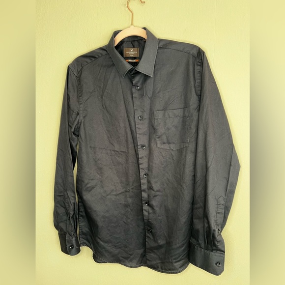 BlackBerry Black Formal Shirt India Slim Large Button Down - Picture 10 of 16